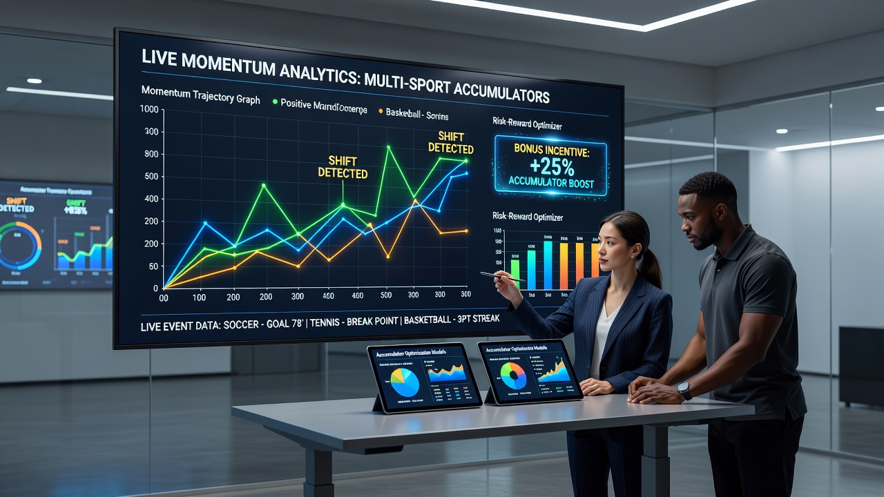 Live sports events showing momentum shifts across football, tennis and basketball matches