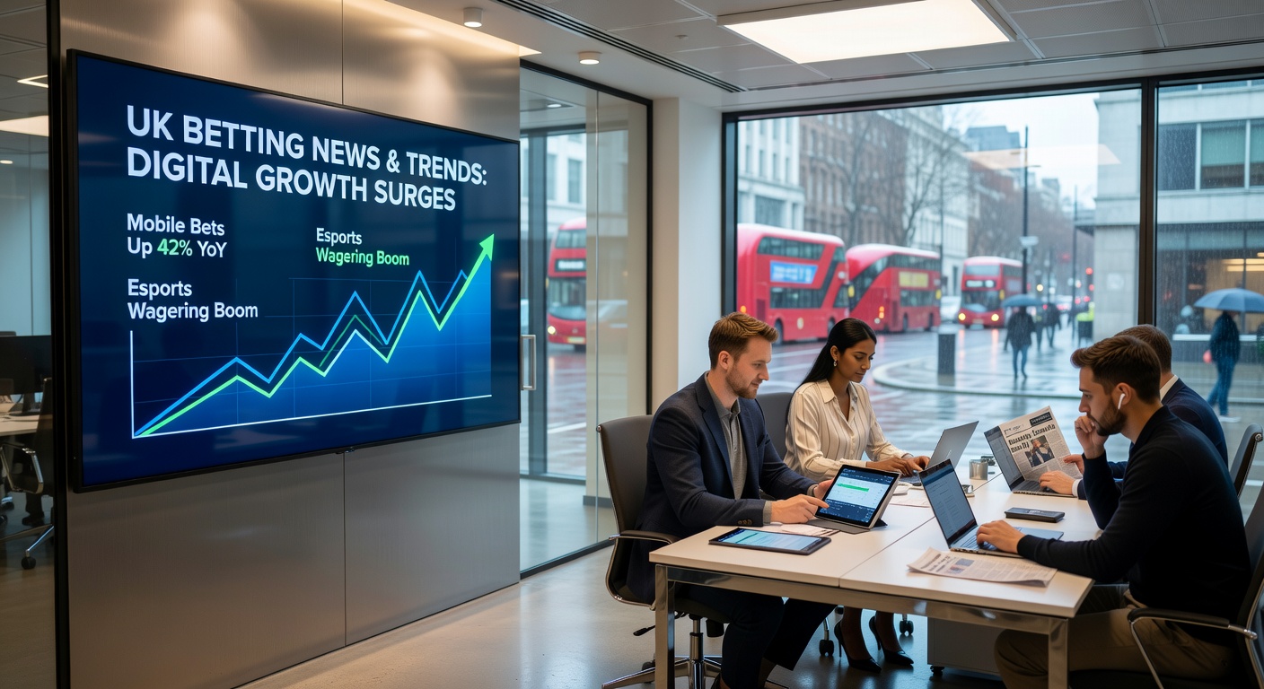 Bar chart illustrating year-on-year changes in UK gambling yields across betting and slots categories up to December 2025