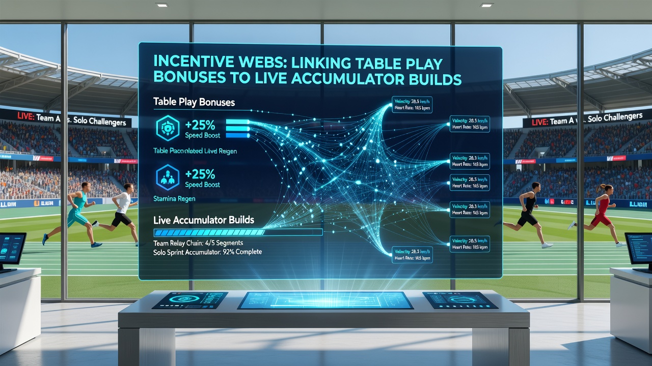 Illustration of accumulator slip construction using converted table bonuses in live sports betting