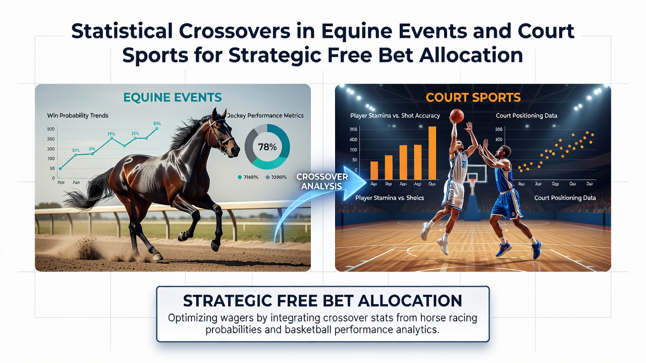 Statistical charts comparing horse racing form and tennis rally outcomes for betting crossover analysis